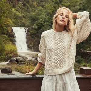 Dôen Anchor sweater, cotton in Ivory size S